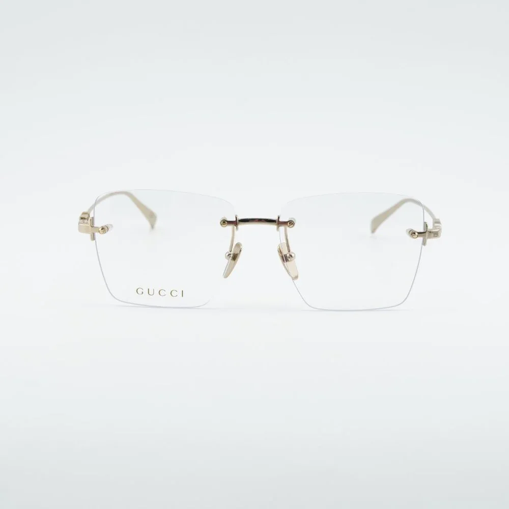 Gucci GG1938O 001 Square Eyeglasses - Gold 54mm